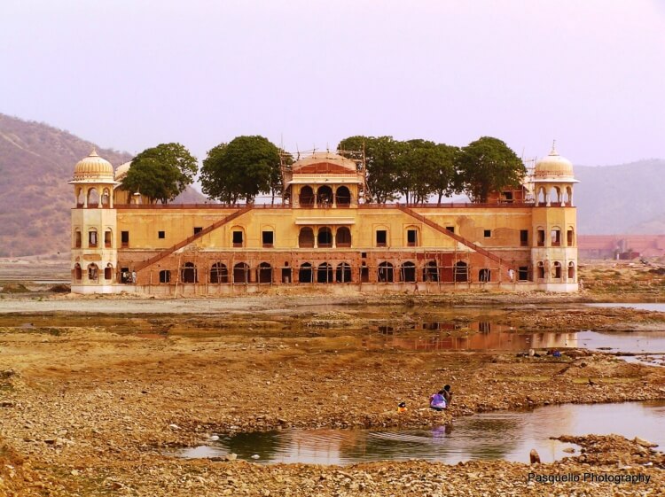 jal mahal jaipur without water photo